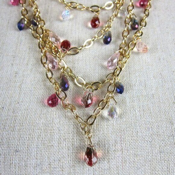 Chico's Delicate Look Jeweled Multi-Row Necklace - Picture 5 of 7